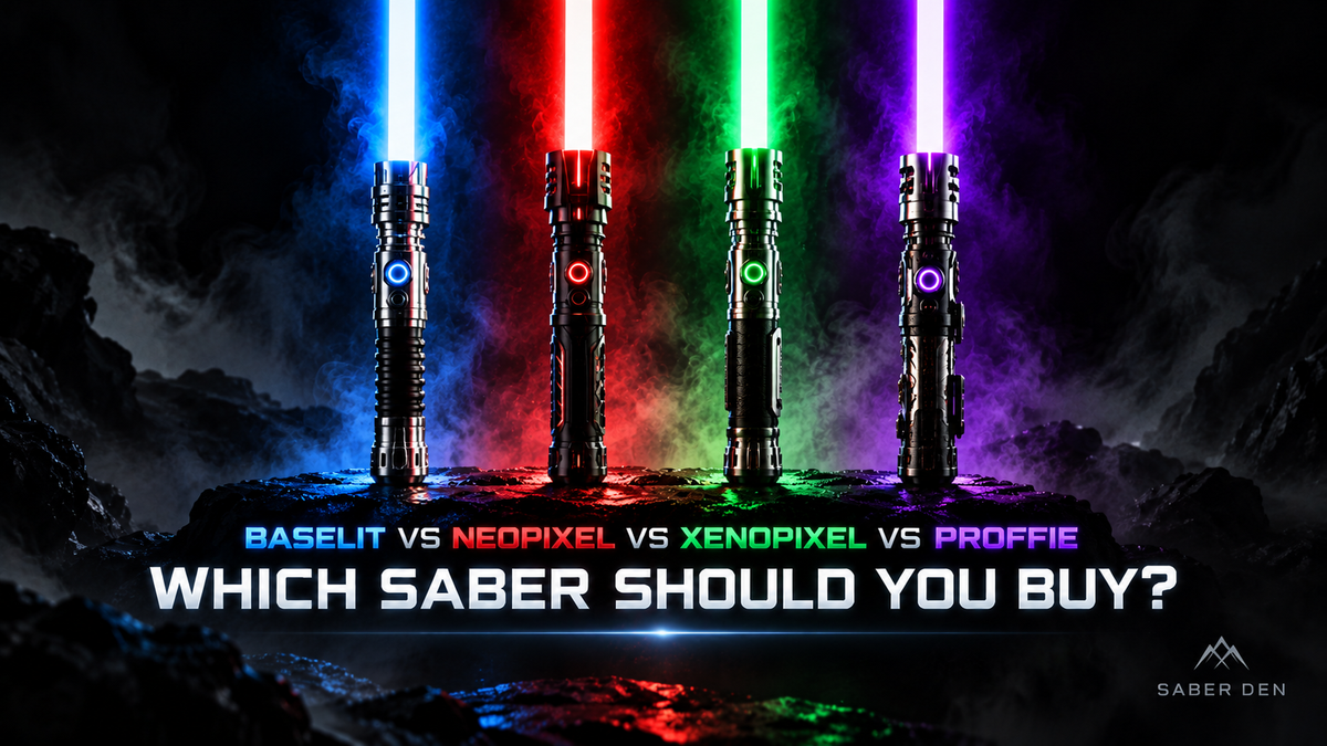 Baselit vs Neopixel vs Xenopixel vs Proffie: Which Lightsaber Should You Buy?