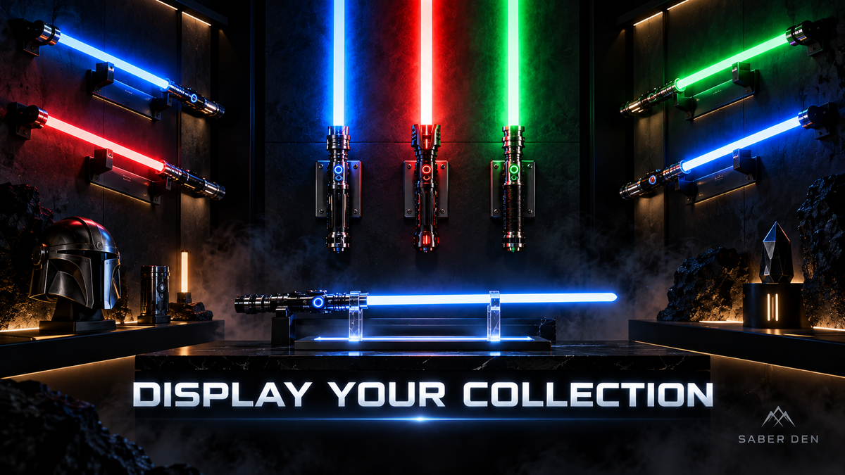 How to Display Your Lightsaber Collection: Stands, Wall Mounts and LED Displays