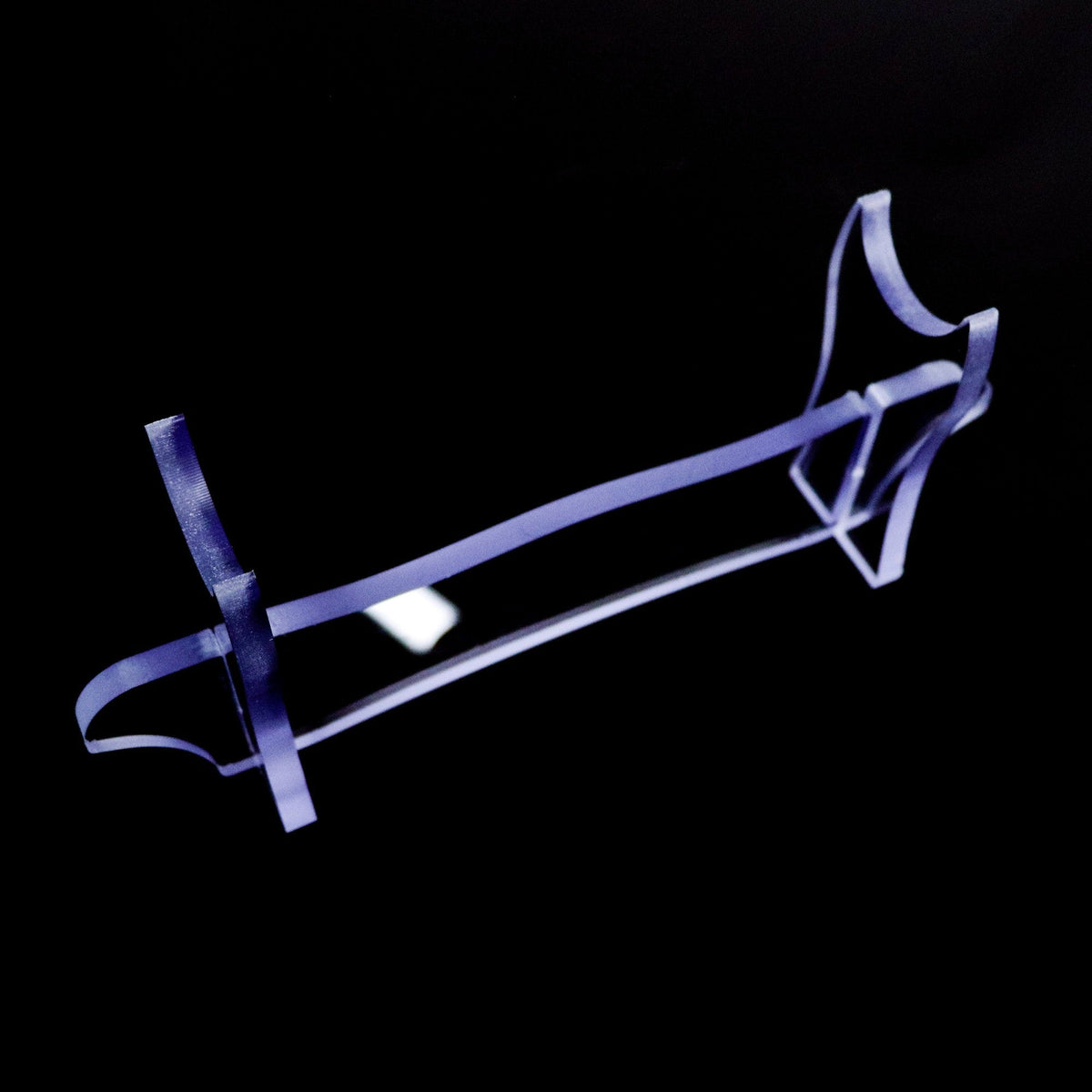 Clear acrylic lightsaber stand