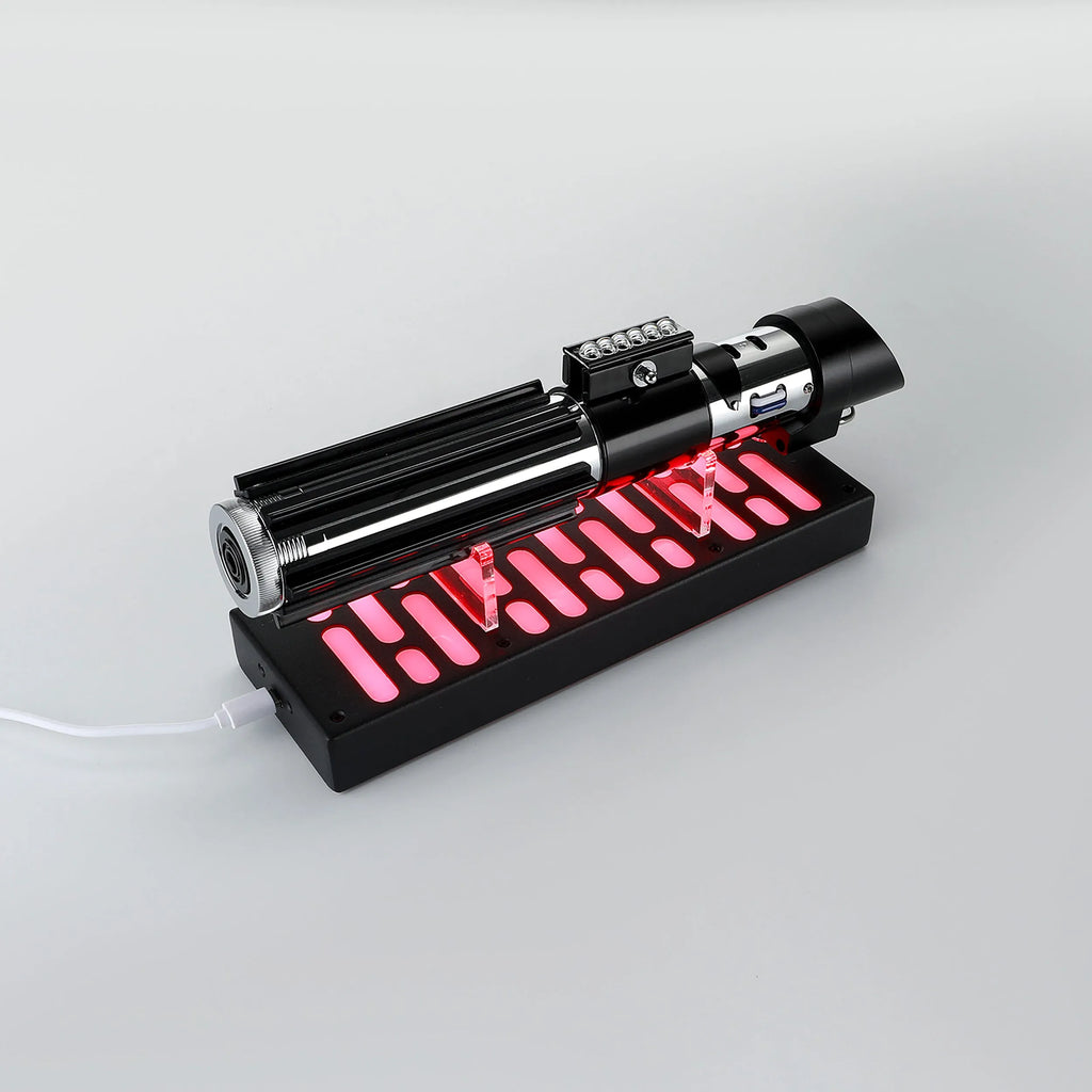 LED lightsaber display stand for one hilt