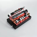 LED lightsaber display stand for three hilts