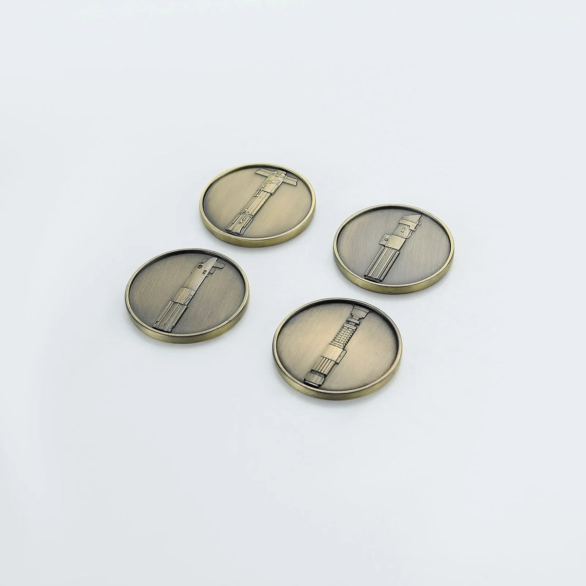 Lightsaber collector brass coin set